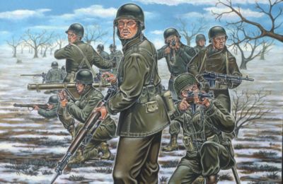 Us Infantry Ardens Ww Ii Model 02503 1:72 - Product image.