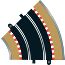 Radius 2 Curve 45Degree Track Piece C8206