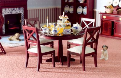 Round Table and Four Chairs