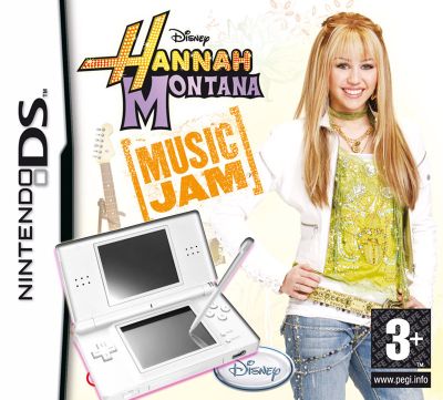 DS Console and Hannah Montana Game: Music Jam