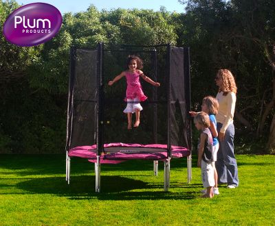 6ft Trampoline and Enclosure - Pink