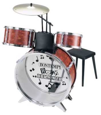 4 Piece Drum Set with Stool