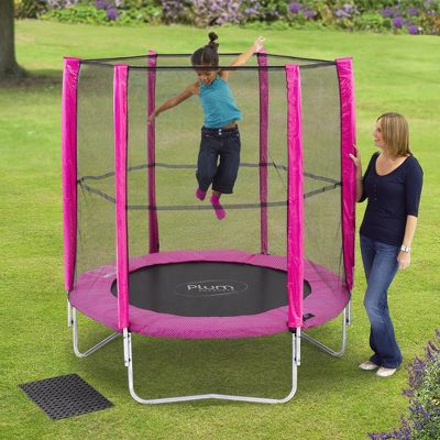 6ft Trampoline & Enclosure (Pink)