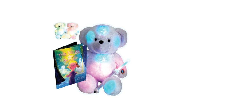 Gloes Magical Rainbow Bear, Story Book and Wand